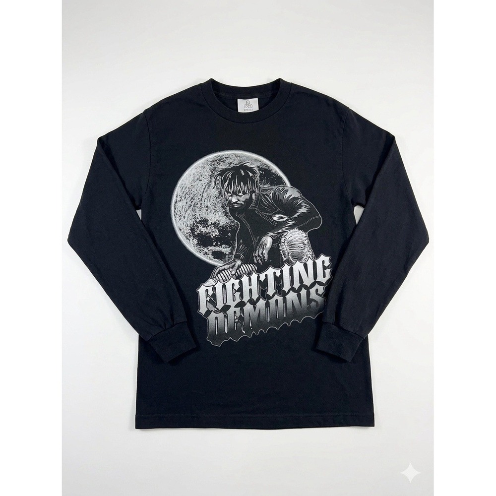 Juice WRLD 999 Fighting Demons Long Sleeve Shirt Black Size Small